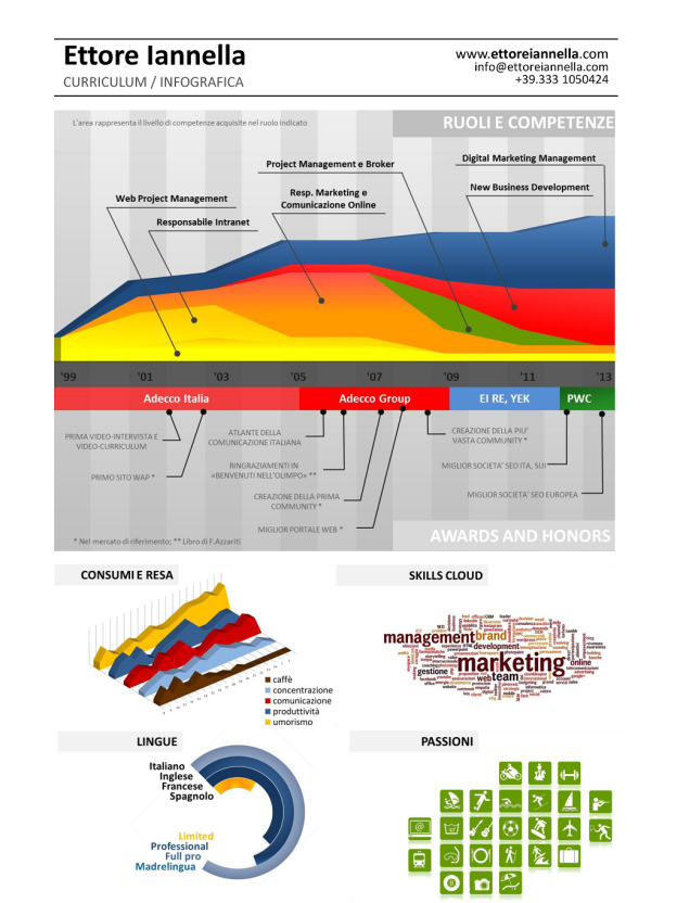 Curriculum infografico Ettore Iannella nuova versione