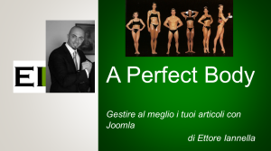 Perfect Body con Joomla by Ettore Iannella